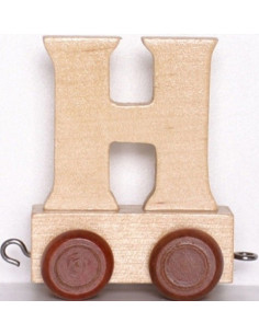 Bino Vagónek H - hnědá kolečka