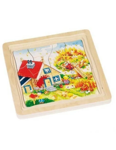 Goki Vícevrstvé puzzle - Roční období
