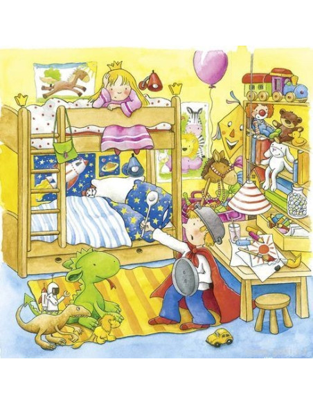 Goki Můj den - vrstvené puzzle ze dřeva