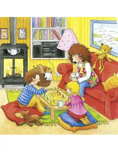 Goki Můj den - vrstvené puzzle ze dřeva