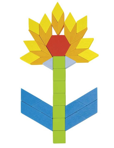 Goki Skládací puzzle - geometrické tvary