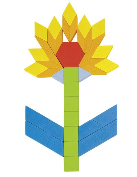 Goki Skládací puzzle - geometrické tvary