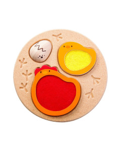 PlanToys Puzzle - Životní cyklus kuřete