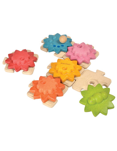 PlanToys Ozubená kola a puzzle - standard