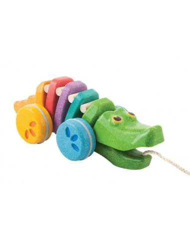 PlanToys Tančící krokodýl - duhový