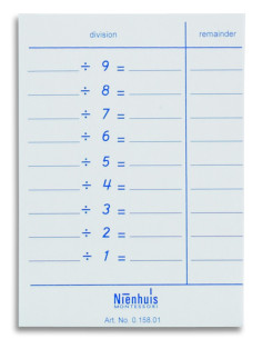 Nienhuis - Kartičky k dělení