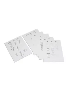 Nienhuis - Popisky k tvarům...