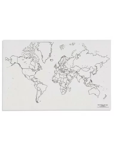 Nienhuis - Mapa světa - politická s jezery