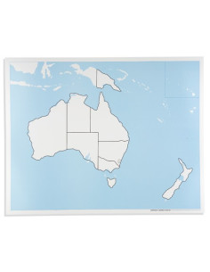 Nienhuis - Kontrolní mapa - Austrálie - bez popisku