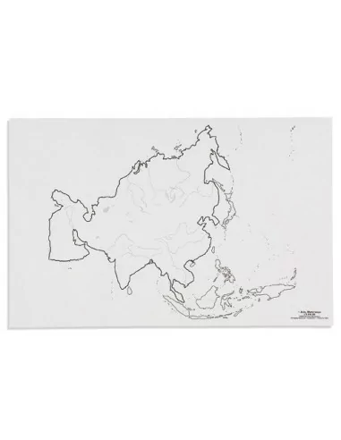 Nienhuis - Mapa Asie – vodní toky