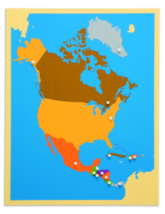 Nienhuis - Puzzle - mapa Severní Ameriky