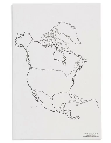 Nienhuis - Mapa Severní Ameriky – politická