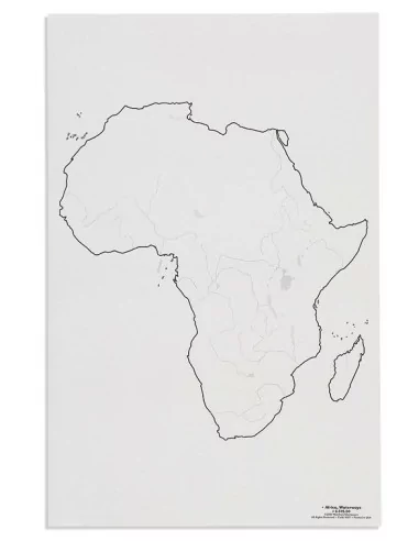 Nienhuis - Mapa Afriky – vodní toky