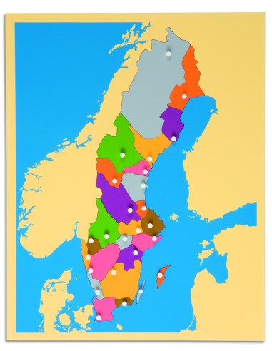 Nienhuis - Puzzle – mapa Švédska