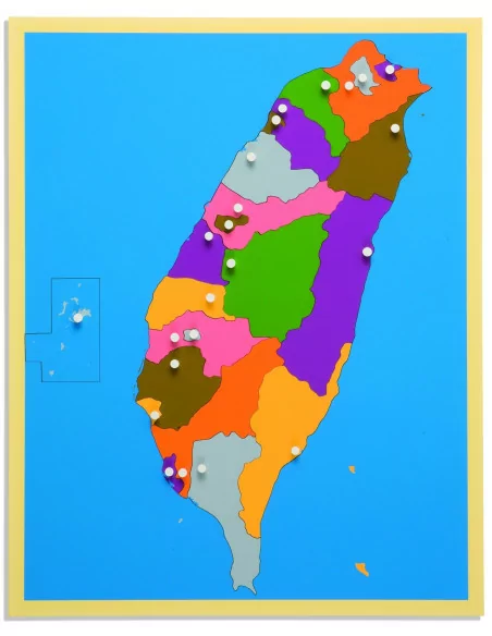 Nienhuis - Puzzle – mapa Taiwanu