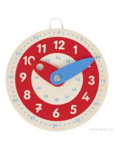 Goki Dřevěné hodiny 10 cm