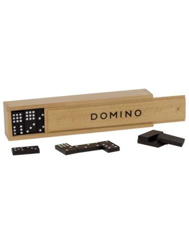 Domino v dřevěné krabičce