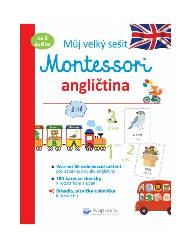Můj velký sešit Montessori - angličtina - 3 až...