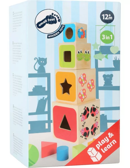 Small Foot Stohovací kostky 3 v 1