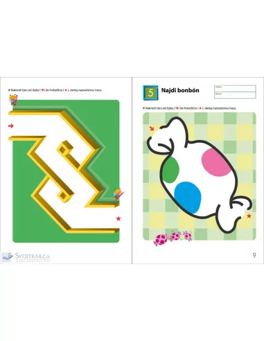 Můj pracovní sešit Snadná bludiště