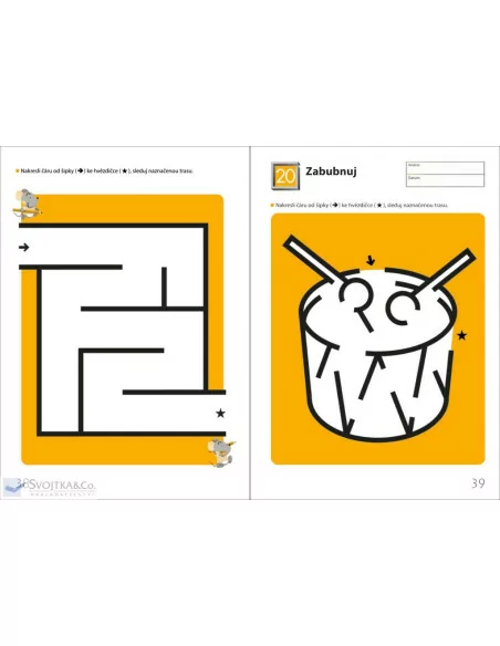 Můj pracovní sešit Snadná bludiště