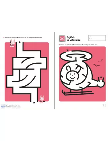 Můj pracovní sešit Snadná bludiště