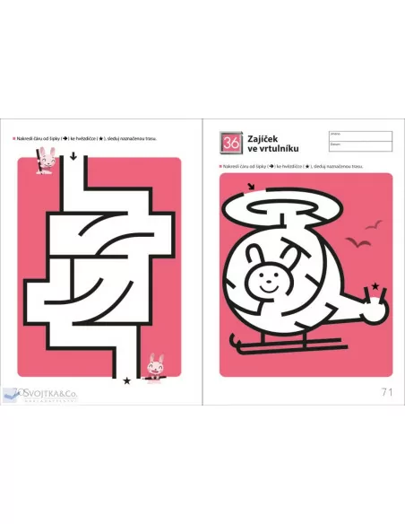 Můj pracovní sešit Snadná bludiště