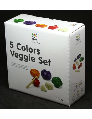 PlanToys Sada zeleniny - 5 barev