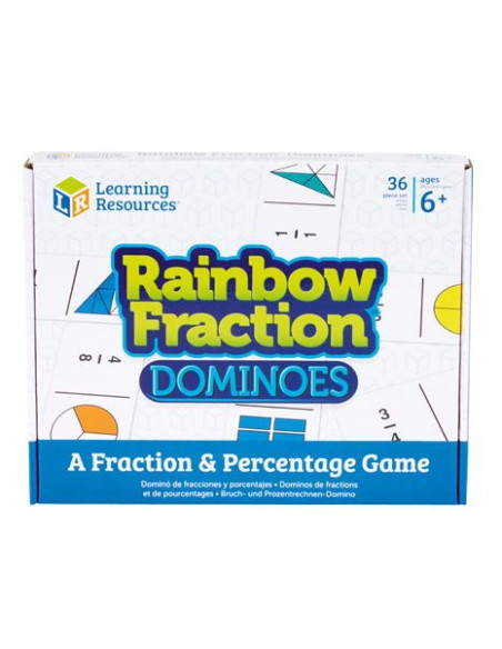 Learning Resources Domino - barevné zlomky