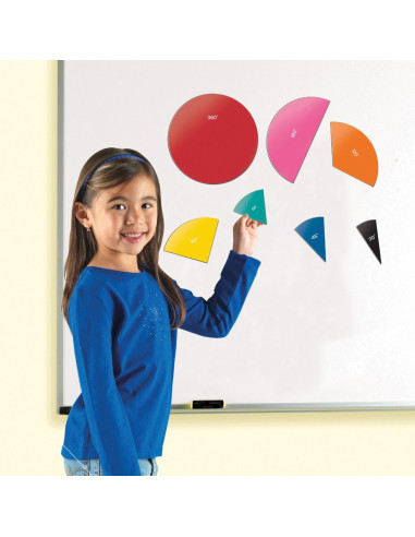 Learning Resources Barevné kruhy s úhly - magnetické