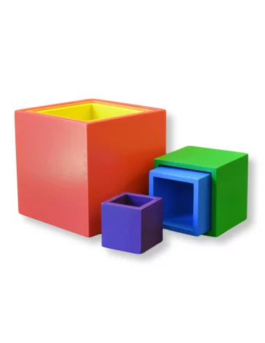 Moyo Montessori Stohovací barevné boxy