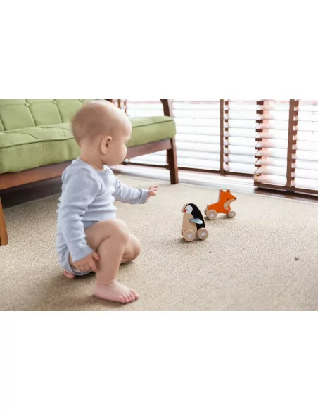PlanToys Tučňák na kolečkách