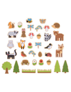 Bigjigs Toys Magnetky lesní...