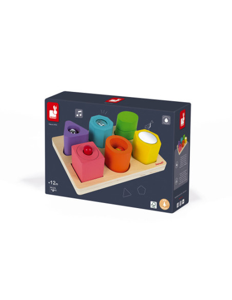 Janod Vkládačka tvary a zvuky