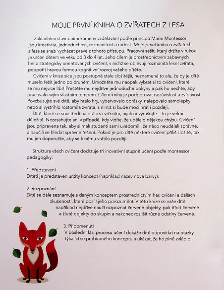 Moje první kniha o zvířatech z lesa