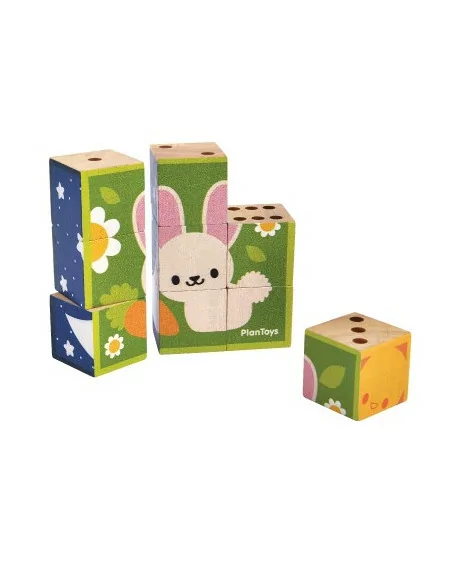 PlanToys Obrázkové kostky