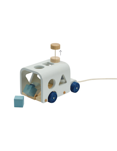 PlanToys Třídící autobus "Orchard"