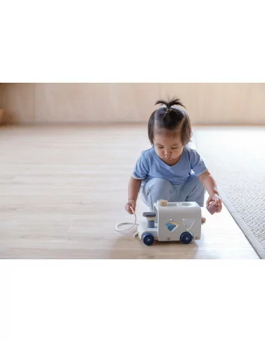 PlanToys Třídící autobus "Orchard"