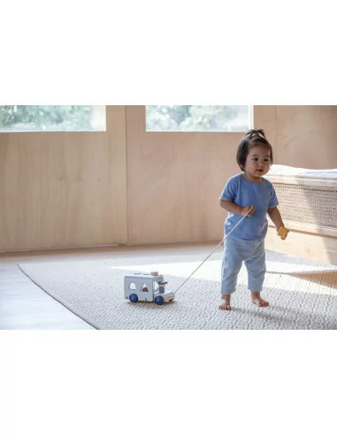 PlanToys Třídící autobus "Orchard"