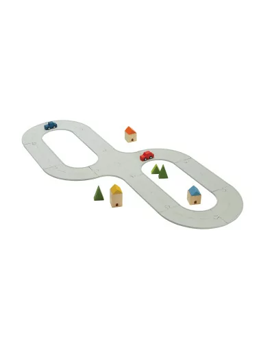 PlanToys Gumová auto/vláčkodráha