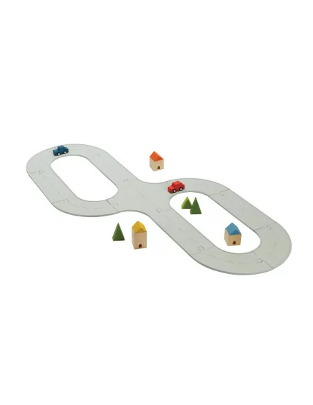 PlanToys Gumová auto/vláčkodráha