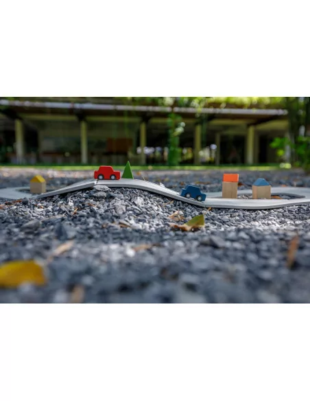 PlanToys Gumová auto/vláčkodráha