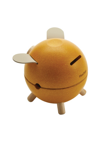 PlanToys Kasička - žluté prasátko "Orchard"