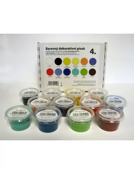 Mandaly pro děti Sada písků č. 4/ 12 barev