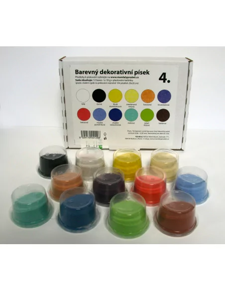 Mandaly pro děti Sada písků č. 4/ 12 barev