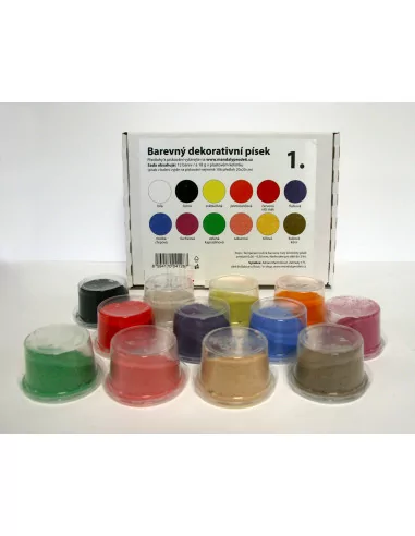 Mandaly pro děti Sada písků č. 1/ 12 barev