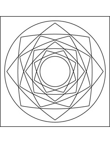 Mandaly pro děti Sada mandaly - Oranžové 10x10 cm