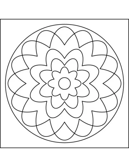 Mandaly pro děti Sada mandaly - Oranžové 10x10 cm