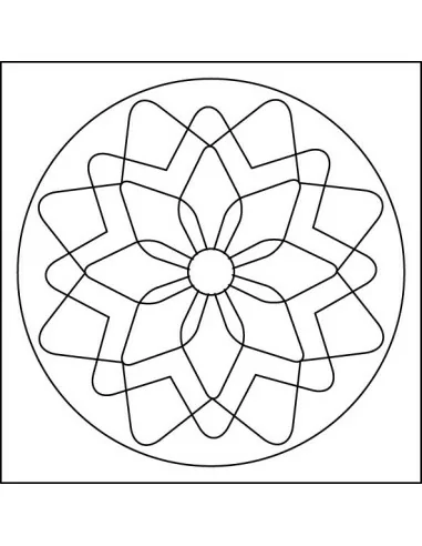 Mandaly pro děti Sada mandaly - Oranžové 10x10 cm