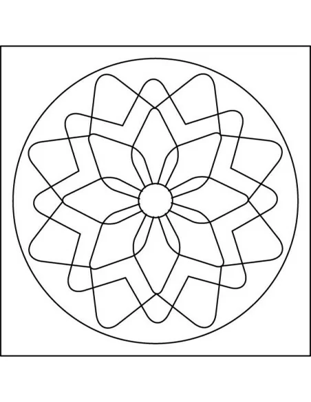 Mandaly pro děti Sada mandaly - Oranžové 10x10 cm